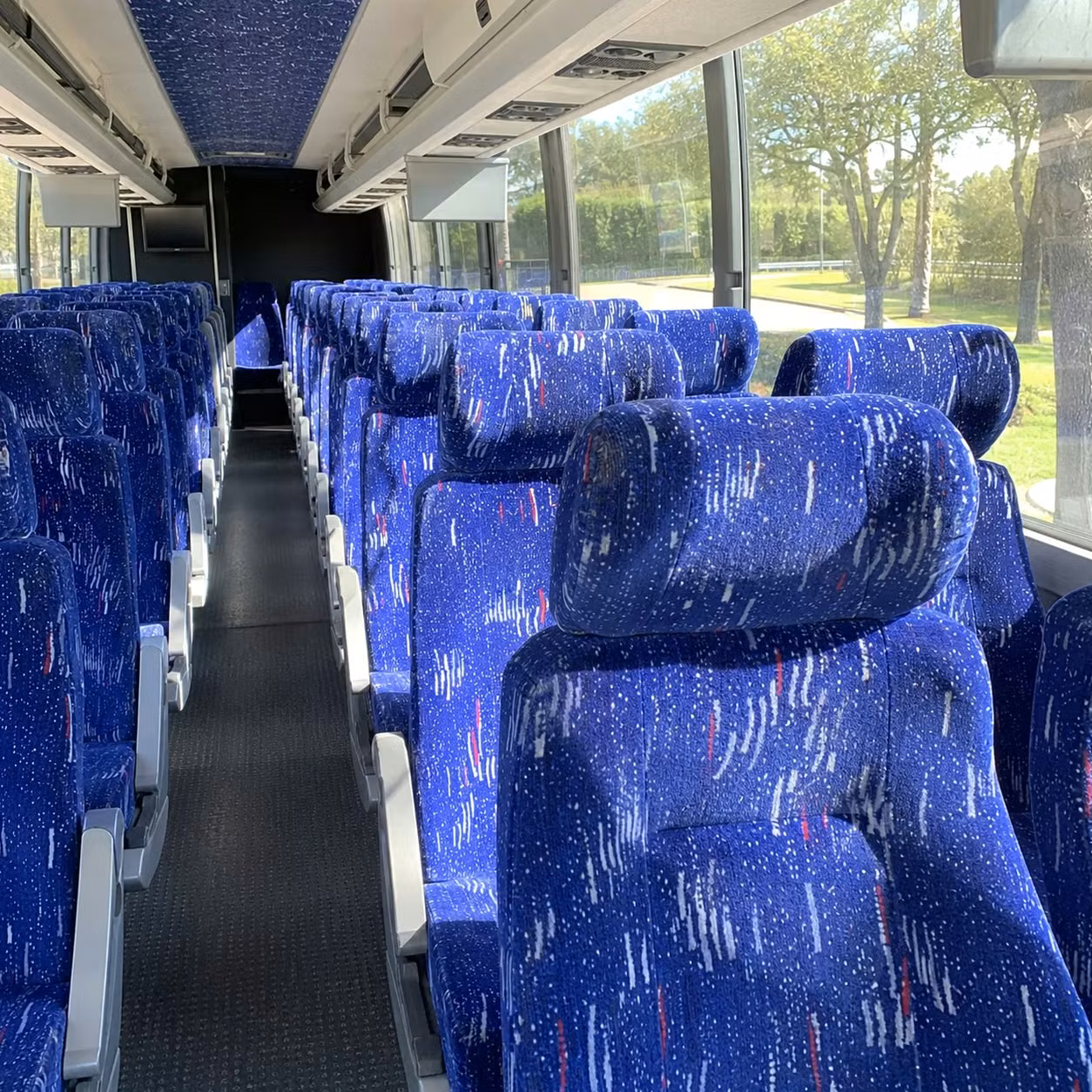 wilmington charter bus rental inside